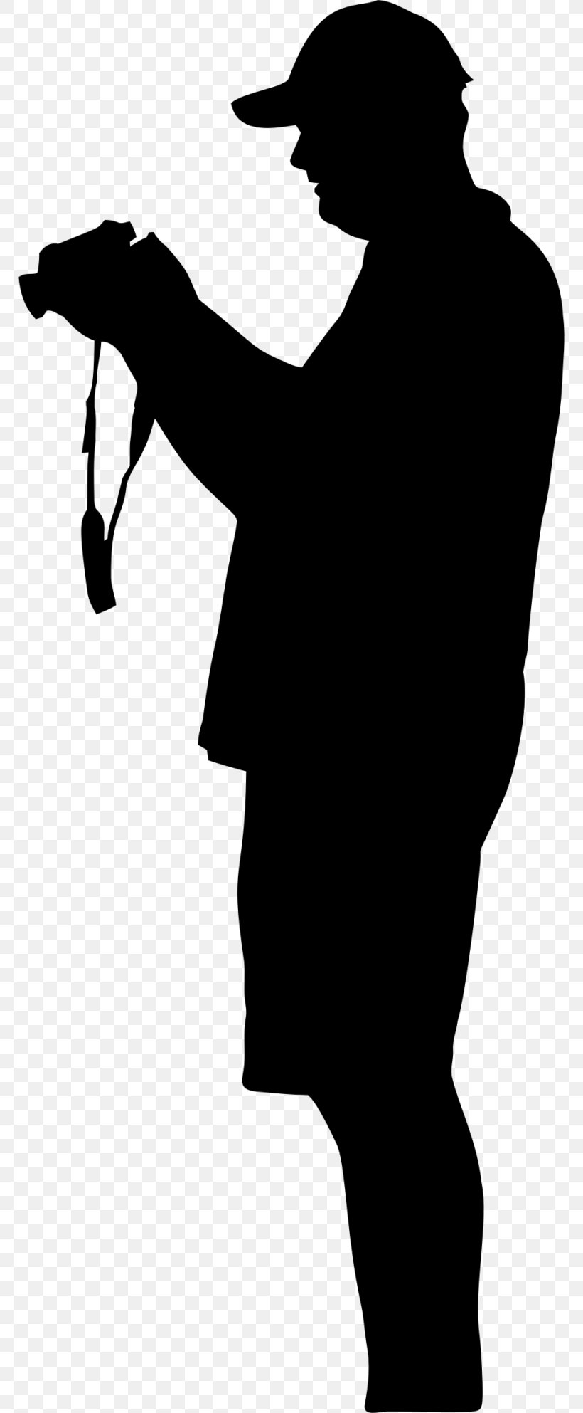 Silhouette Photographic Film Camera Operator Clip Art, PNG, 768x1985px, Silhouette, Black, Black And White, Camera, Camera Operator Download Free