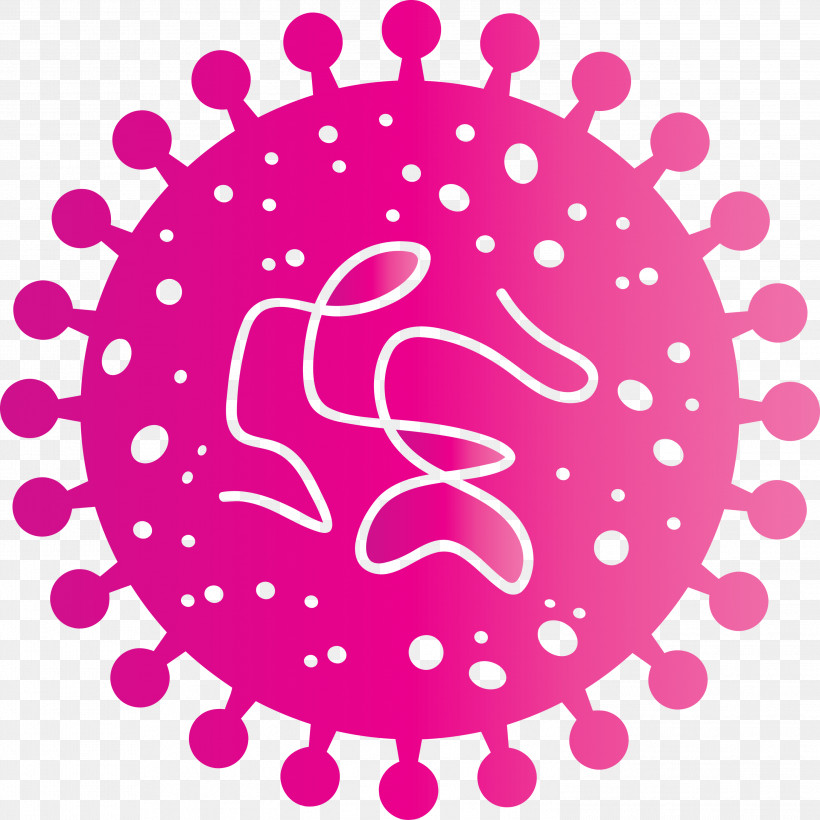 Bacteria Germs Virus, PNG, 2999x3000px, Bacteria, Circle, Germs, Logo, Magenta Download Free