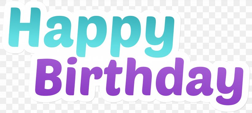 Birthday Logo Image Cream Pie, PNG, 8000x3611px, Birthday, Blue, Brand, Cake, Cream Pie Download Free