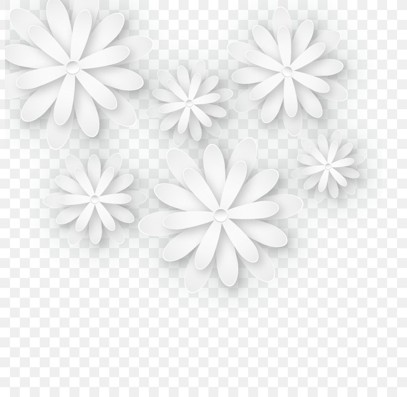Black And White Petal Common Daisy, PNG, 800x800px, White, Black And White, Common Daisy, Flower, Monochrome Download Free