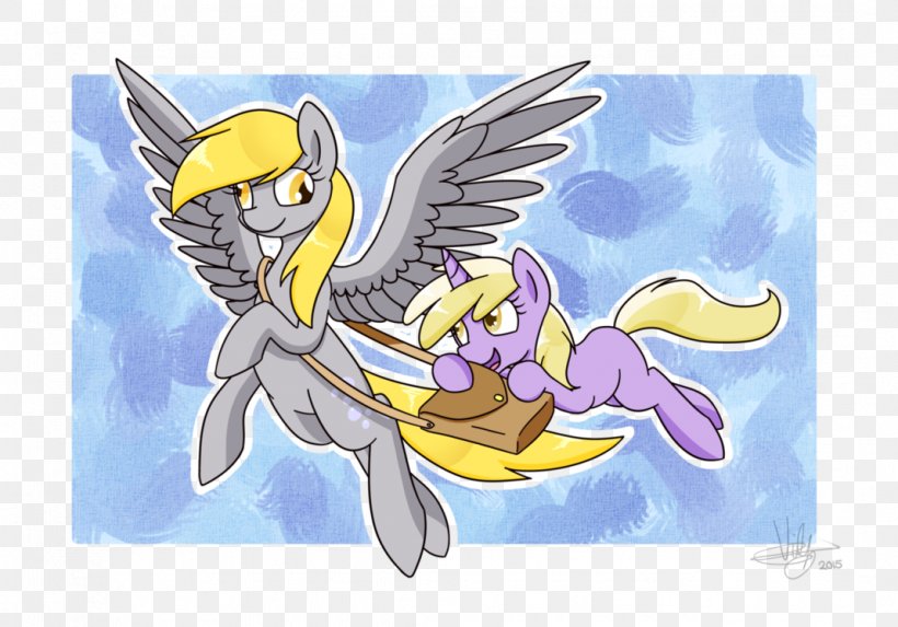 Derpy Hooves Art Twilight Sparkle Pony Horse, PNG, 1069x748px, Watercolor, Cartoon, Flower, Frame, Heart Download Free