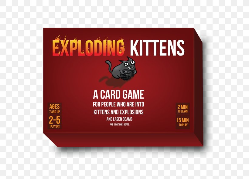 Exploding Kittens Board Game Card Game, PNG, 580x590px, Exploding Kittens, Advertising, Board Game, Brand, Card Game Download Free