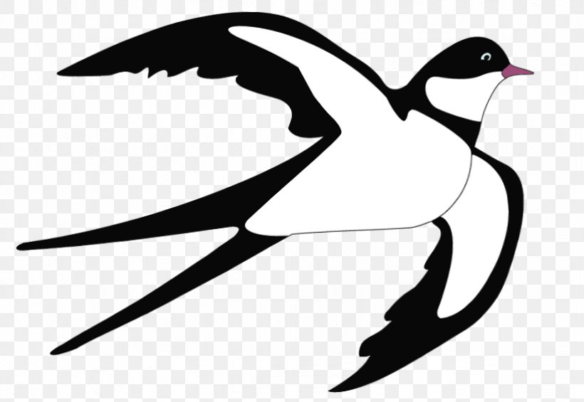 Swallow Bird Blog Clip Art, PNG, 822x567px, Swallow, Beak, Bird, Bird Flight, Black And White Download Free