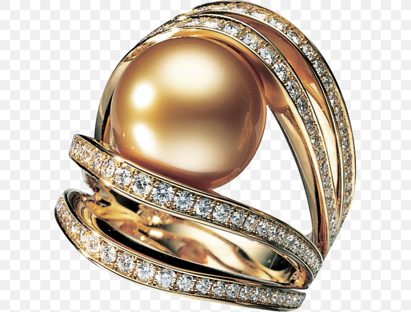 Cultured Pearl Jewellery K. Mikimoto & Co. Ring, PNG, 603x624px, Pearl, Body Jewelry, Colored Gold, Cultured Pearl, Diamond Download Free
