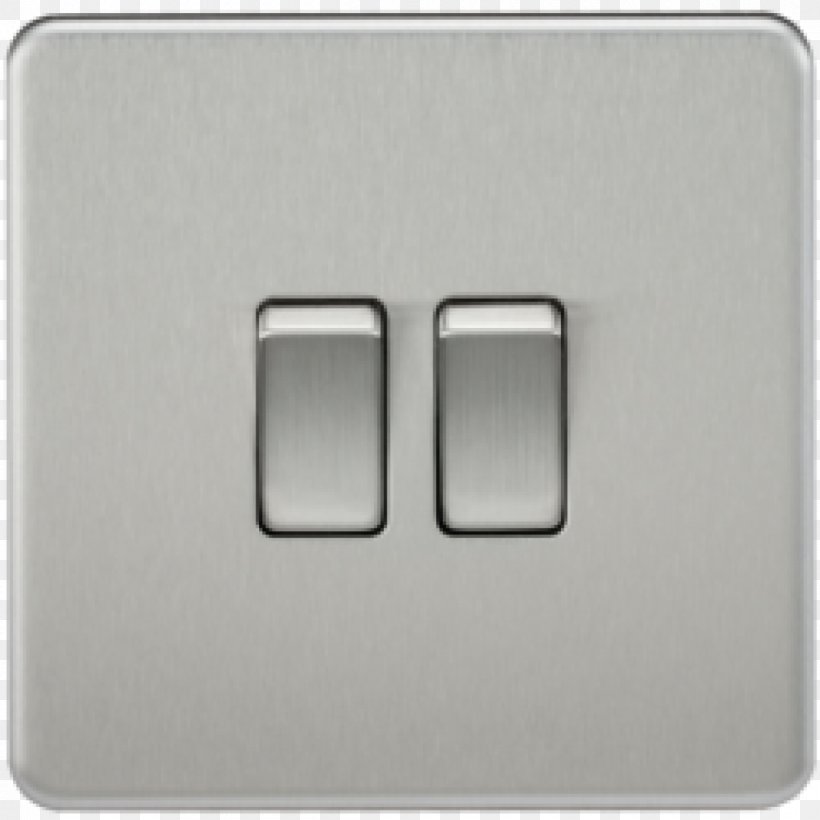 Light Latching Relay Electrical Switches Double Switch AC Power Plugs And Sockets, PNG, 1200x1200px, Light, Ac Power Plugs And Sockets, Brushed Metal, Dimmer, Double Switch Download Free