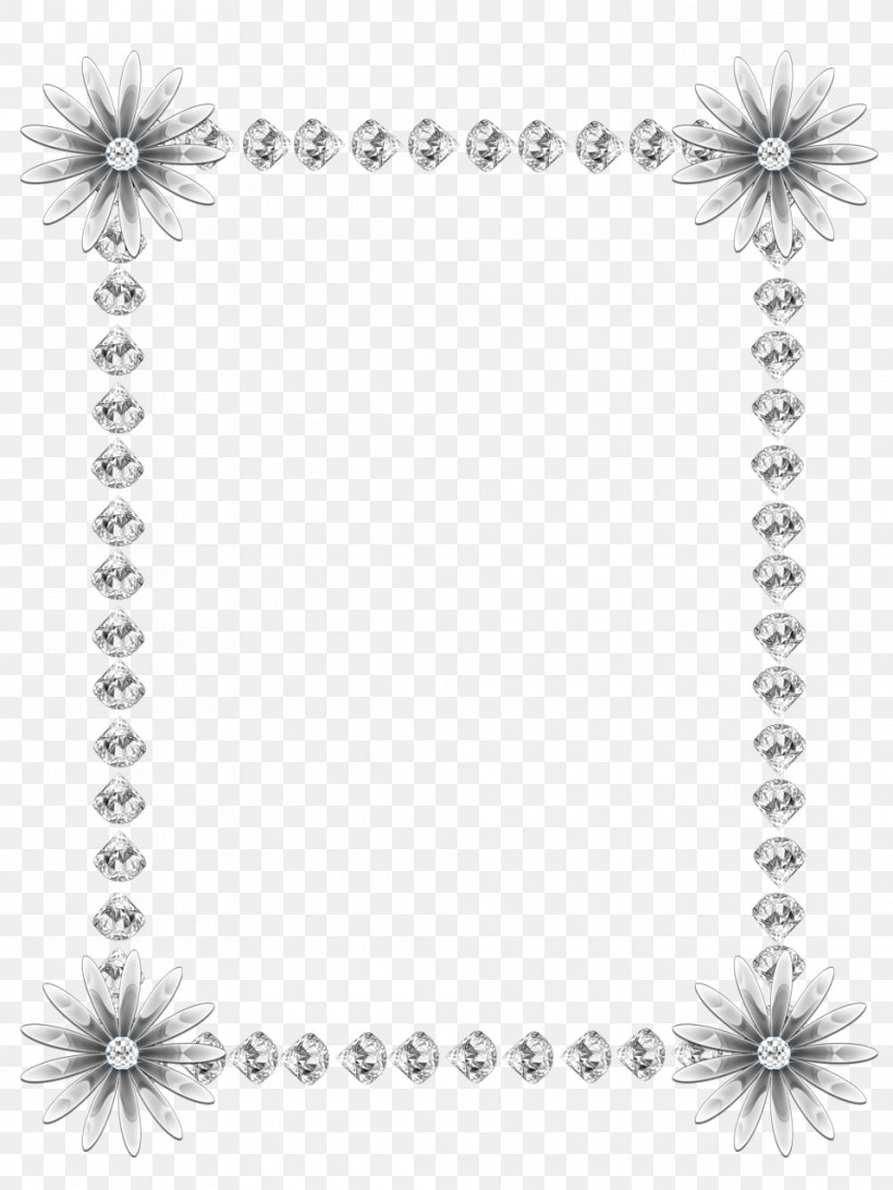 Picture Frames Diamond Clip Art, PNG, 960x1280px, Picture Frames, Area, Black And White, Blingbling, Body Jewelry Download Free