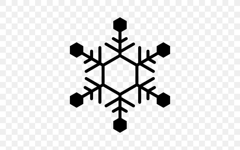 Snowflake Hexagon Shape, PNG, 512x512px, Snowflake, Black And White, Cold, Crystal, Hexagon Download Free