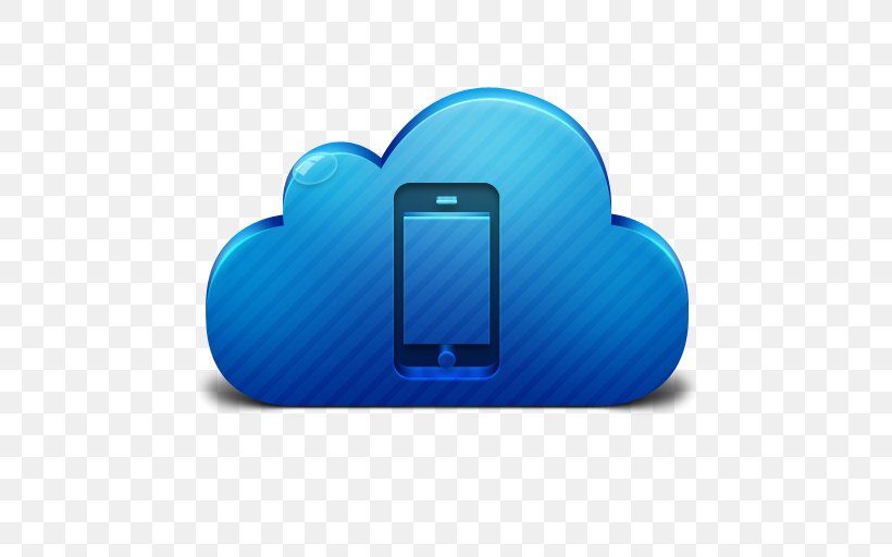 Electric Blue Multimedia, PNG, 512x512px, Iphone, Azure, Blue, Cloud Computing, Cloud Storage Download Free