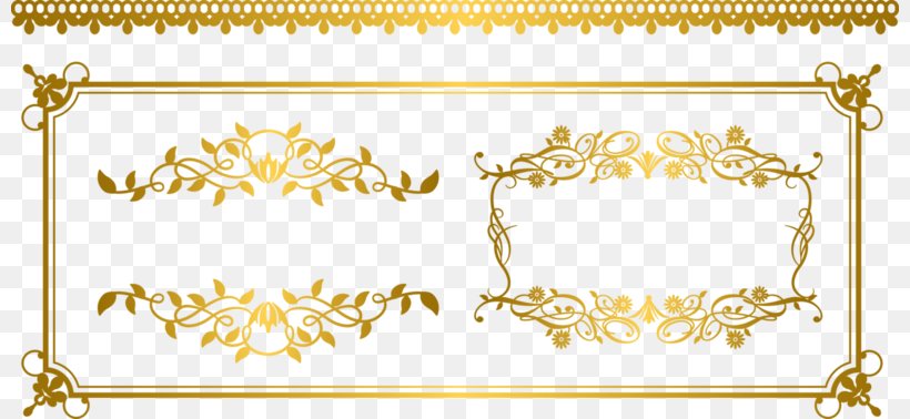 Gold Euclidean Vector Ornament, PNG, 800x378px, Gold, Area, Border, Lace, Material Download Free