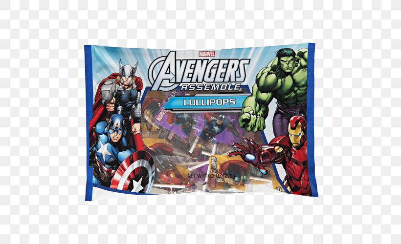 Lollipop Superhero Movie Avengers Chewing Gum, PNG, 500x500px, Lollipop, Action Figure, Avengers, Avengers Assemble, Baby Bottle Pop Download Free