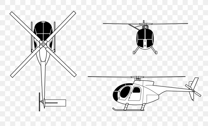 MD Helicopters MH-6 Little Bird Hughes OH-6 Cayuse McDonnell Douglas MD 500 Defender Boeing AH-6, PNG, 1280x778px, Md Helicopters Mh6 Little Bird, Aircraft, Attack Helicopter, Black And White, Boeing Ah6 Download Free