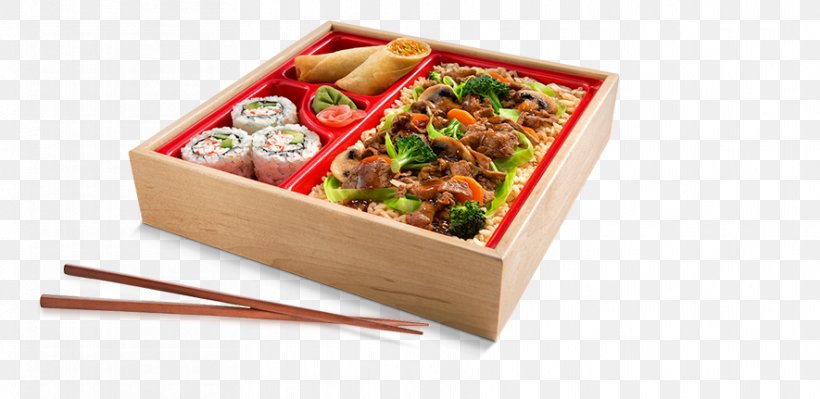 Bento Japanese Cuisine Sushi Yakisoba Tempura, PNG, 885x431px, Bento, Asian Food, Box, Cuisine, Dish Download Free