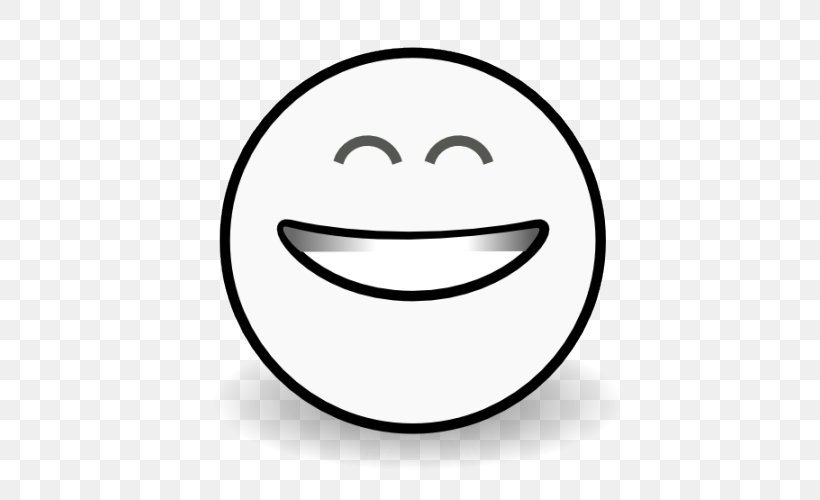 Smiley Human Behavior Laughter Happiness, PNG, 500x500px, Smiley, Area, Behavior, Black And White, Emoticon Download Free