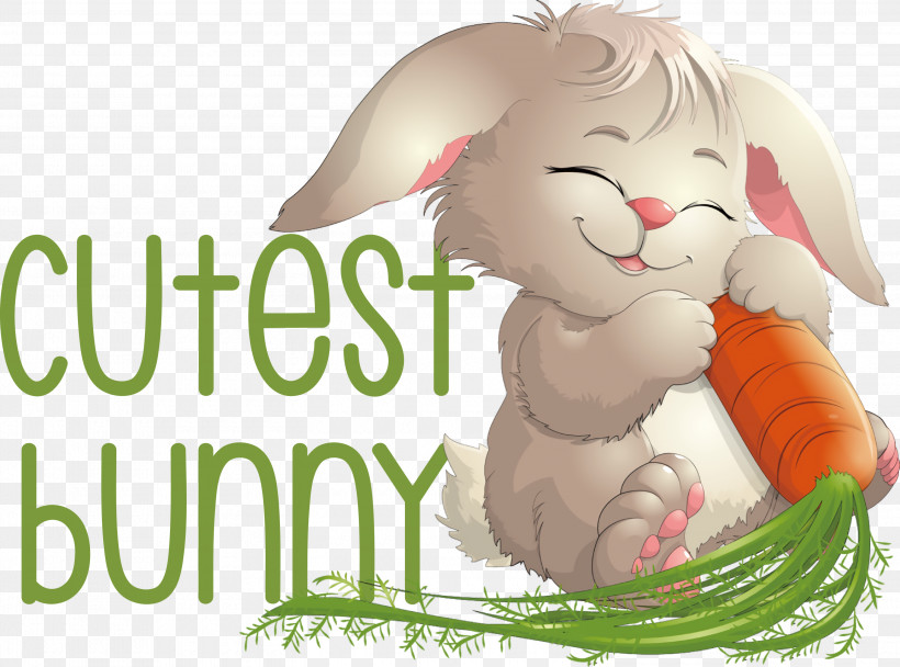 Cutest Bunny Bunny Easter Day, PNG, 3000x2227px, Cutest Bunny, Bunny, Cartoon, Computer, Easter Bunny Download Free