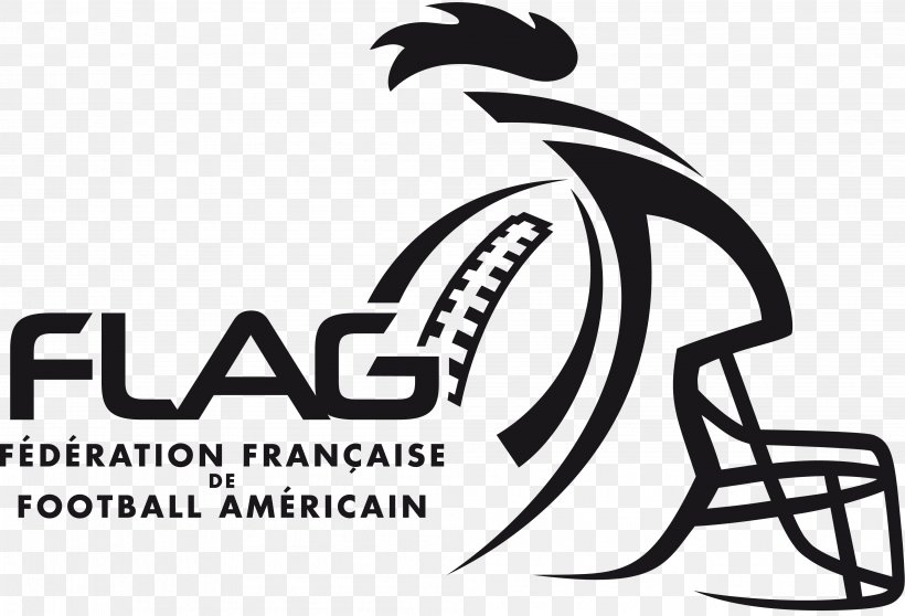 France Fédération Française De Football Américain American Football Flag Football Thonon Black Panthers, PNG, 3984x2715px, France, American Football, Area, Black And White, Brand Download Free