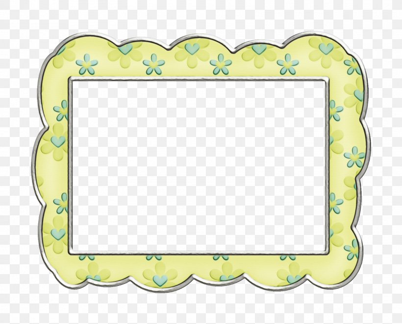 Green Background Frame, PNG, 1600x1293px, Picture Frames, Green, Picture Frame, Rectangle, Yellow Download Free