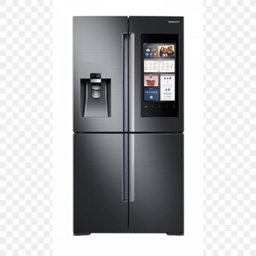 Refrigerator Samsung Home Appliance Freezers Wine Racks, PNG, 1000x1000px, Refrigerator, Door, Freezers, Home Appliance, Ice Makers Download Free