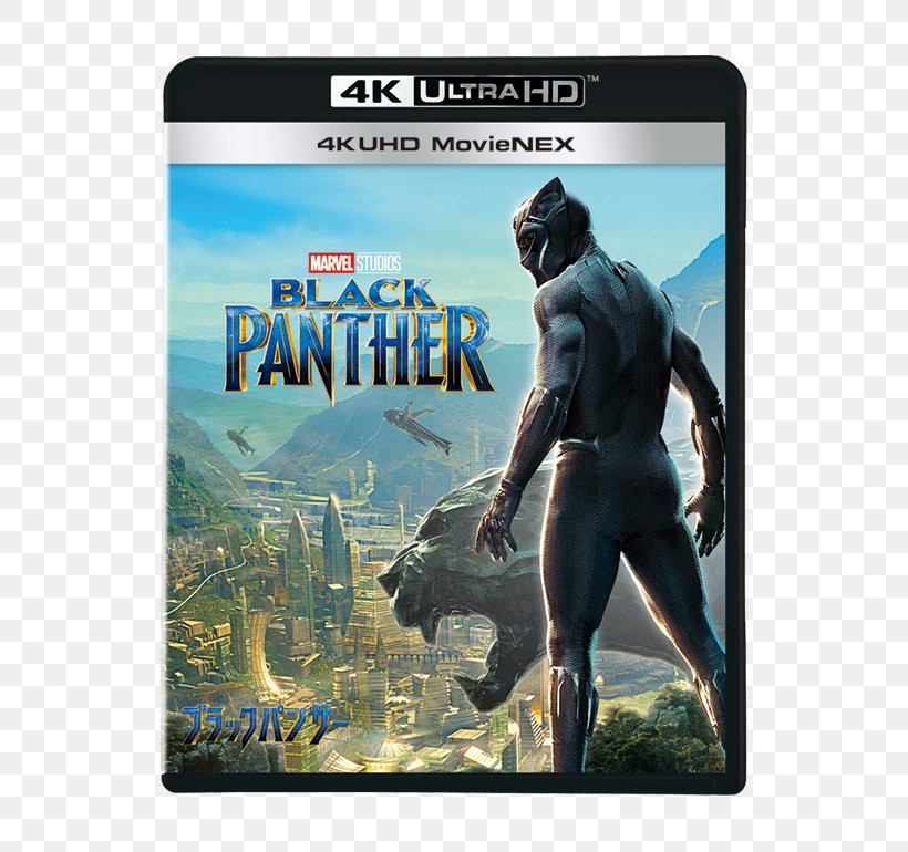Blu-ray Disc Ultra HD Blu-ray Black Panther DVD 4K Resolution, PNG, 530x770px, 4k Resolution, 2018, Bluray Disc, Black Panther, Chadwick Boseman Download Free