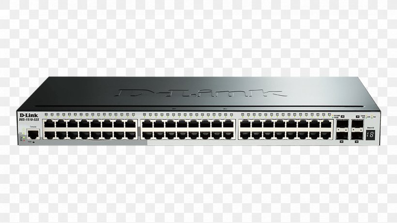 10 Gigabit Ethernet Network Switch Small Form-factor Pluggable Transceiver Stackable Switch, PNG, 1664x936px, 10 Gigabit Ethernet, Audio Receiver, Computer Network, Dlink, Electronic Component Download Free