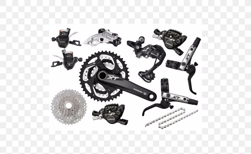Bicycle Derailleurs Bicycle Chains Groupset Bicycle Cranks Shimano Deore XT, PNG, 500x504px, Bicycle Derailleurs, Auto Part, Automotive Tire, Bicycle, Bicycle Chain Download Free