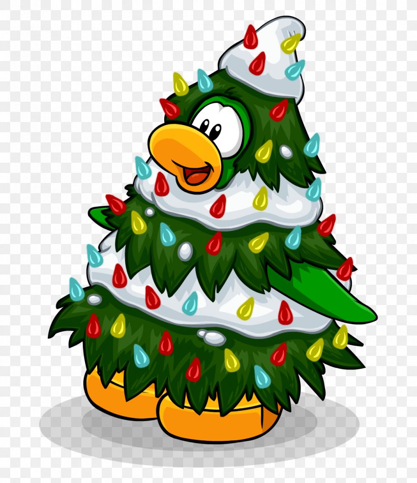 Club Penguin Christmas Tree, PNG, 1056x1224px, Club Penguin, Advent Calendars, Beak, Bird, Christmas Download Free