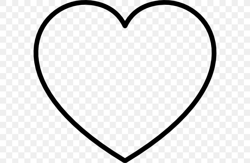 Heart Black And White Clip Art, PNG, 600x535px, Watercolor, Cartoon, Flower, Frame, Heart Download Free