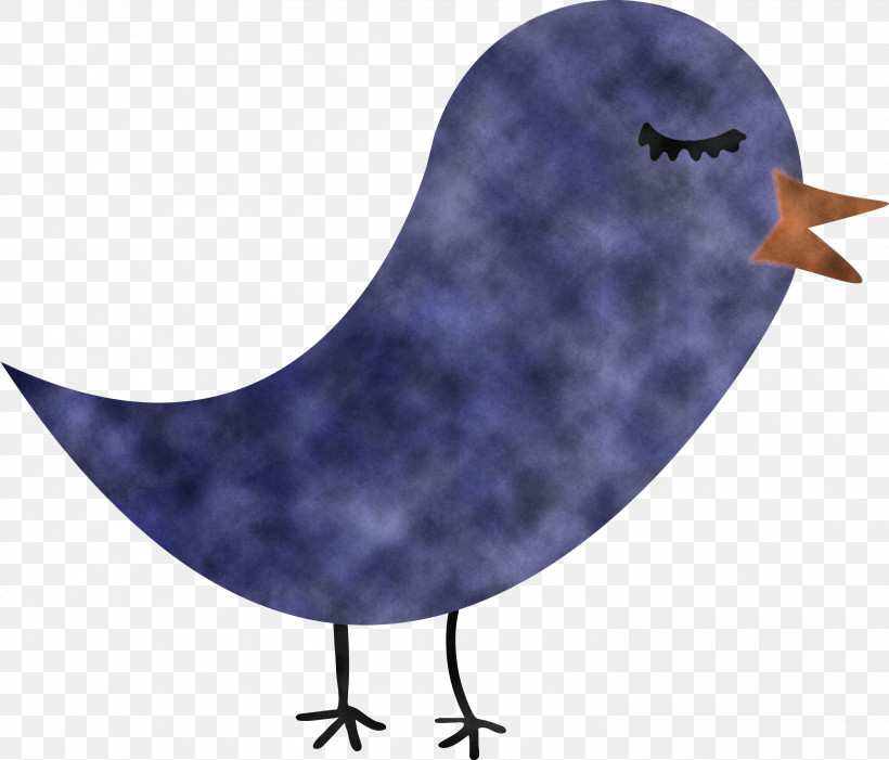 Purple Bird Neck, PNG, 3000x2566px, Cartoon Bird, Bird, Cute Bird, Neck, Purple Download Free