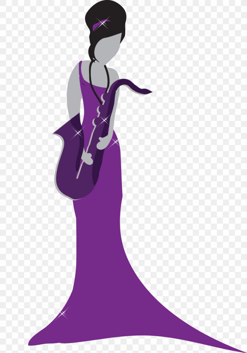 Saxophone Woman Illustration Clip Art Piano, PNG, 907x1292px, Saxophone, Art, Beauty, Female, Fictional Character Download Free