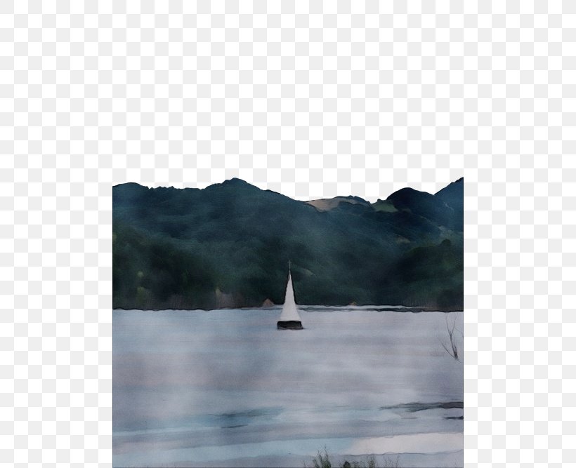 Water Sky Atmospheric Phenomenon Loch Boat, PNG, 500x667px, Watercolor, Atmospheric Phenomenon, Boat, Calm, Loch Download Free