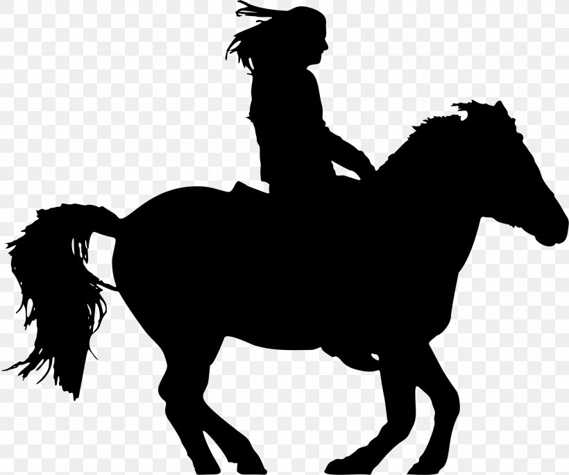 Horse&Rider Equestrian Silhouette Clip Art, PNG, 2326x1943px, Horse, Bit, Black And White, Bridle, Colt Download Free