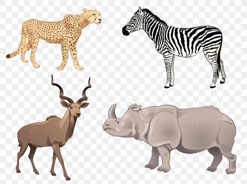 Africa Antelope Euclidean Vector Illustration, PNG, 1245x932px, Africa, Animal, Animal Figure, Antelope, Cartoon Download Free