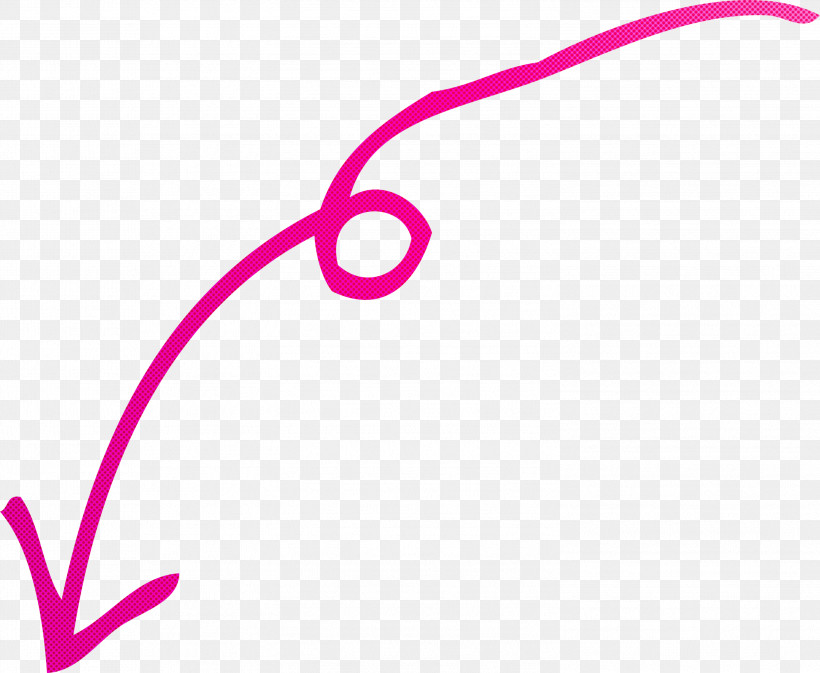 Curved Arrow, PNG, 2999x2464px, Curved Arrow, Line, Magenta, Pink Download Free