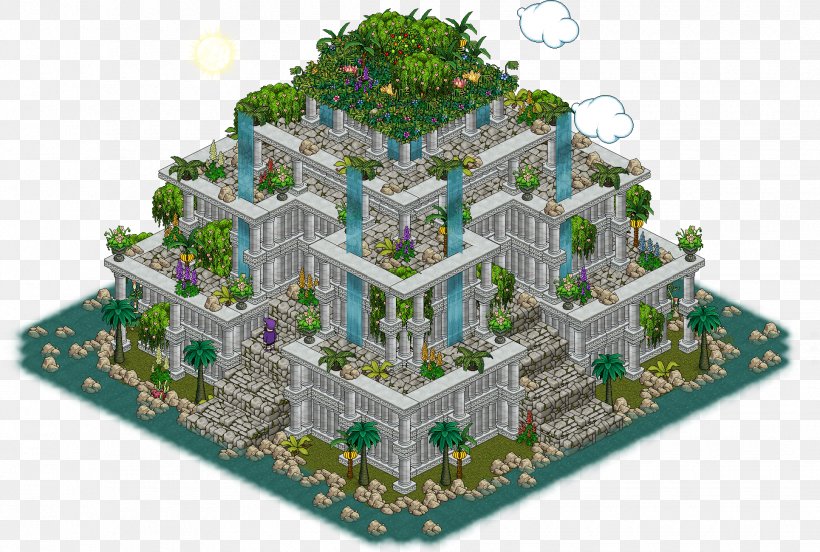 Habbo Hanging Gardens Of Babylon Palace Game, PNG, 1930x1300px, Habbo, Bathroom, Building, Estate, Fansite Download Free