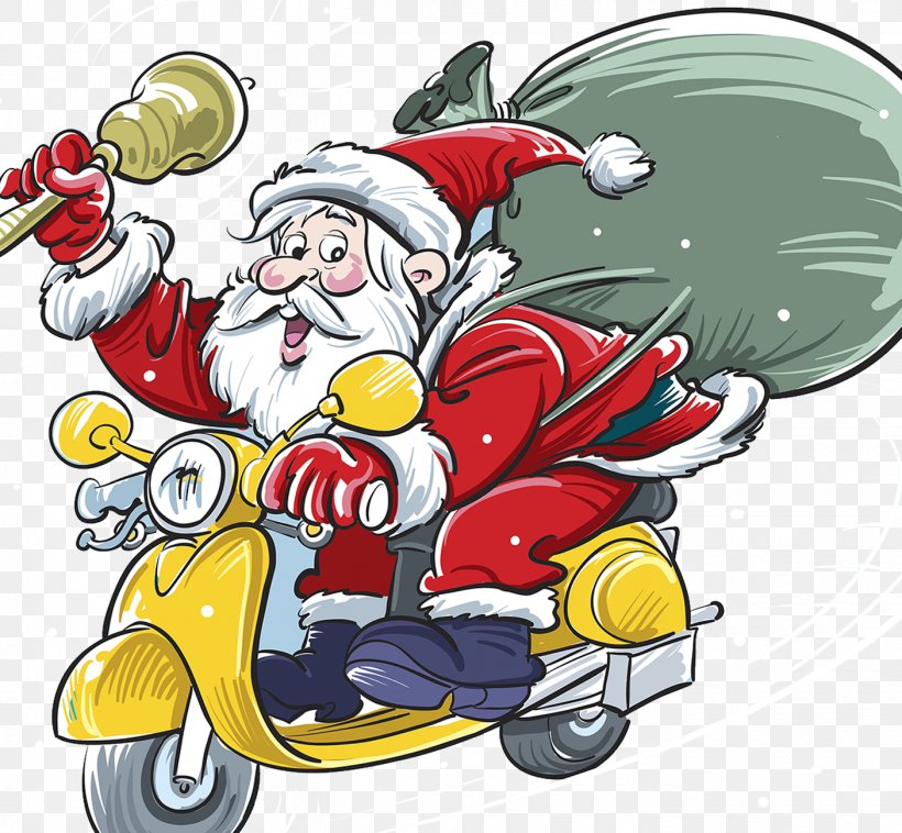 frimærke artilleri Villain Santa Claus Scooter Christmas Gift Illustration, PNG, 1405x1299px, Santa  Claus, Art, Cartoon, Christmas, Christmas Gift Download