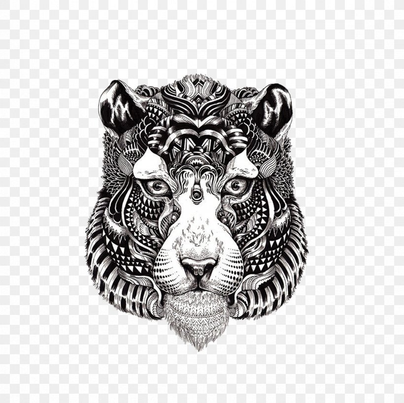 Bengal Tiger Coloring Book Drawing Adult Illustration, PNG, 2362x2362px, Bengal Tiger, Adult, Animal, Art, Big Cats Download Free