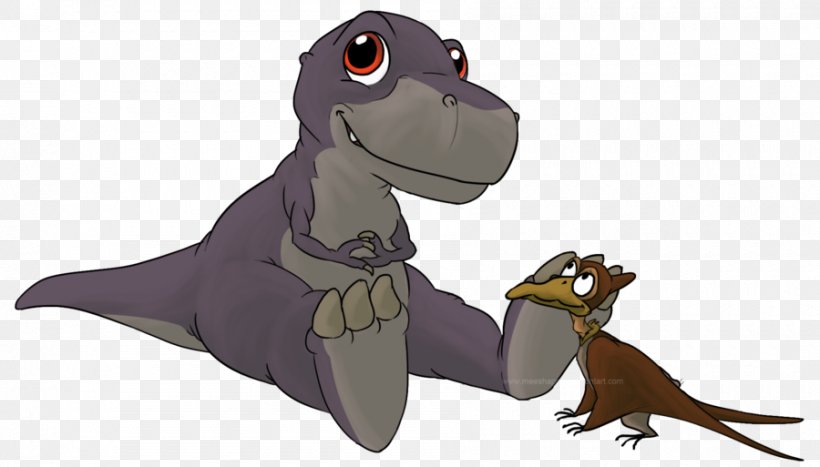 Chomper Petrie Ducky Tyrannosaurus The Land Before Time, PNG, 900x513px, Chomper, Art, Deviantart, Dinosaur, Drawing Download Free