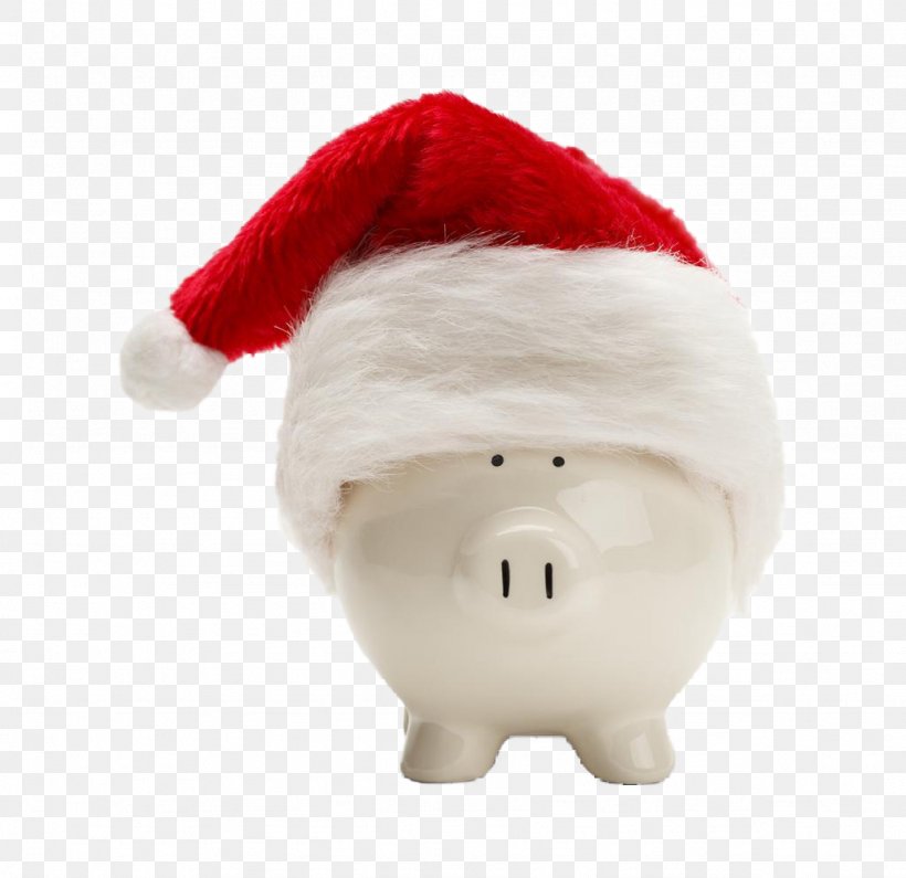 Santa Claus Domestic Pig Piggy Bank Christmas, PNG, 1024x993px, Santa Claus, Bank, Bank Holiday, Christmas, Christmas Ornament Download Free