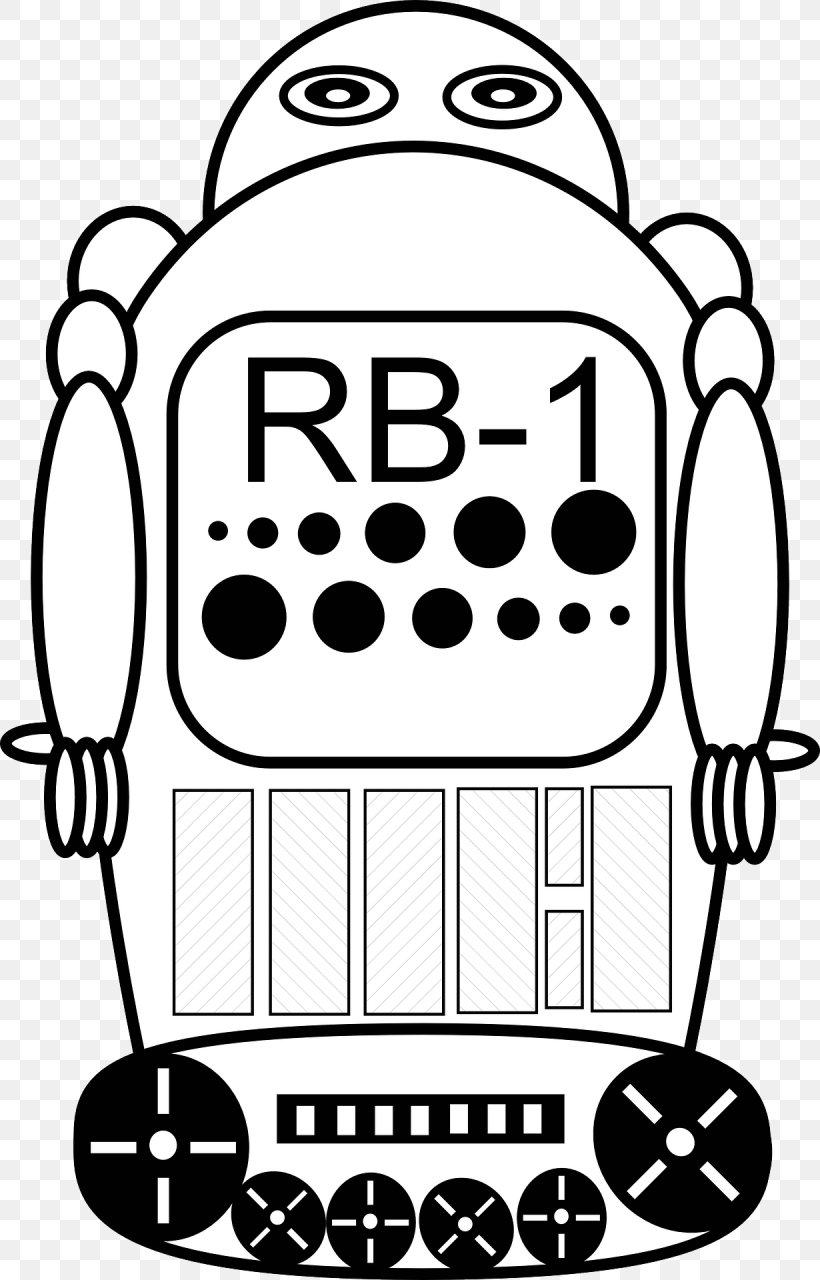 Robotics Clip Art, PNG, 1230x1920px, Robot, Area, Artwork, Black, Black And White Download Free
