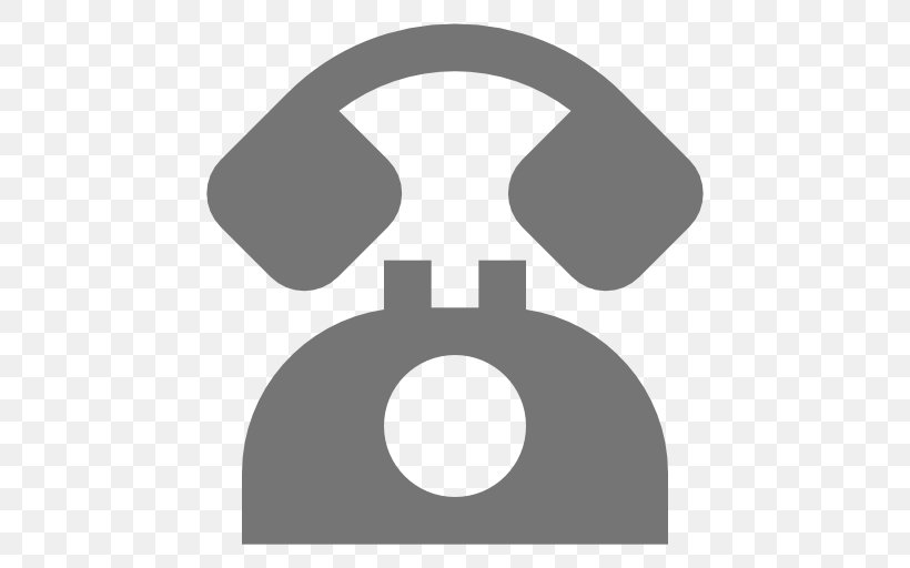 Illustration, PNG, 512x512px, Telephone, Black And White, Brand, Logo, Royaltyfree Download Free