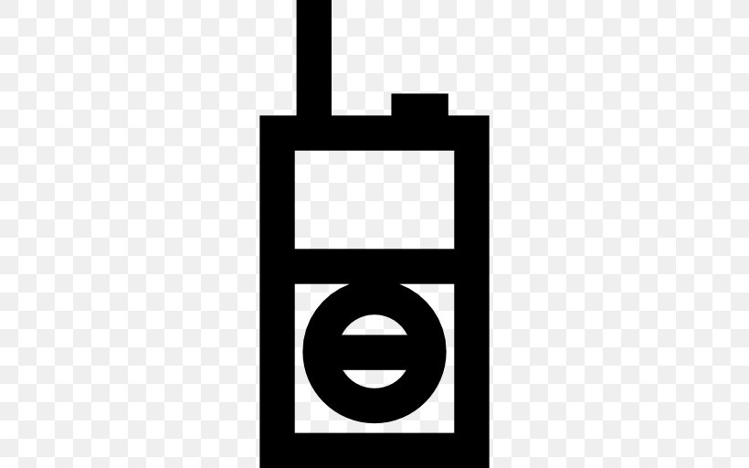 Walkie-talkie Transceiver Transmitter, PNG, 512x512px, Walkietalkie, Black, Black And White, Brand, Radio Station Download Free