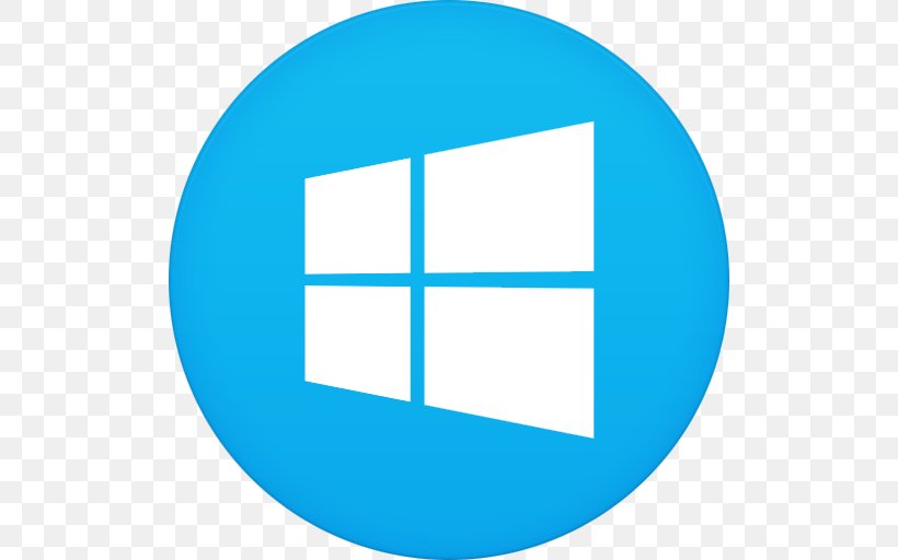 Windows 8 Microsoft Windows Operating System Windows 10 Icon, PNG, 512x512px, Windows 8, Application Software, Area, Azure, Blue Download Free