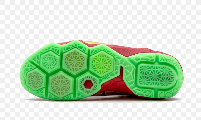 Nike Lebron Xii Low Red Gum Shoe Slipper, PNG, 1000x600px, Nike, Color Scheme, Fashion, Footwear, Green Download Free