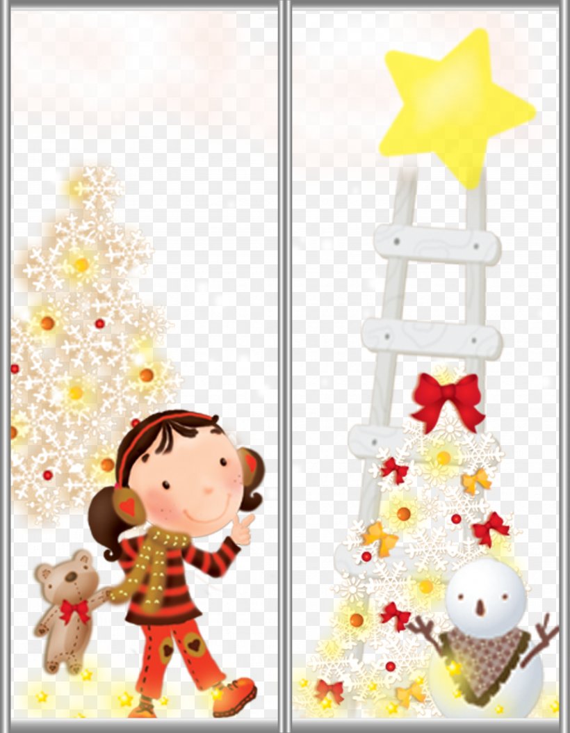 Cartoon Illustration, PNG, 4134x5315px, Cartoon, Christmas Decoration, Christmas Ornament, Christmas Tree, Decor Download Free