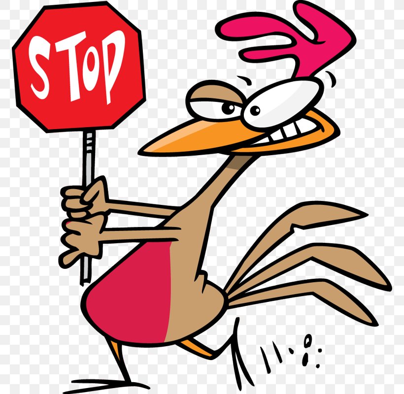 Chicken Stop Sign Cartoon Clip Art, PNG, 772x800px, Chicken, Animation, Art, Artwork, Beak Download Free