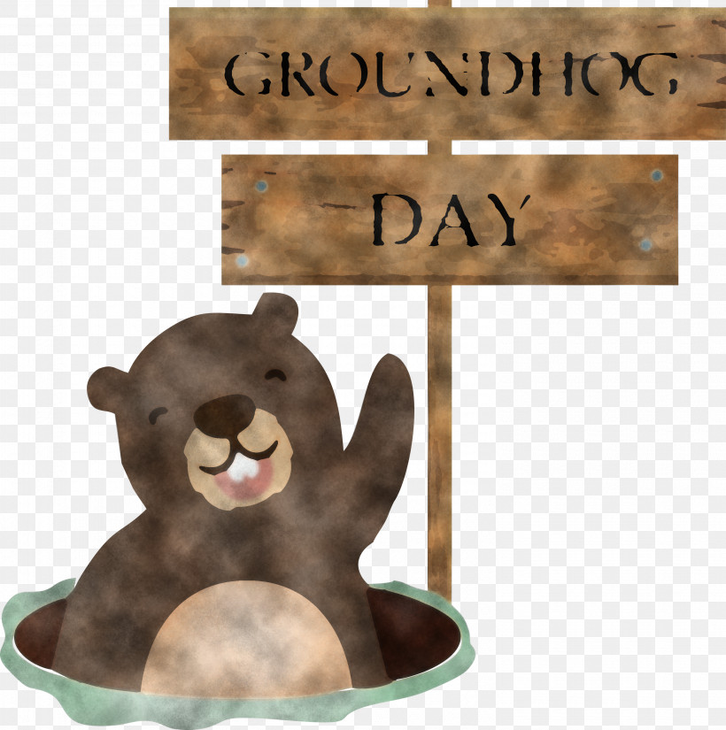 Groundhog Groundhog Day Happy Groundhog Day, PNG, 2980x3000px, Groundhog, Bear, Beaver, Brown, Brown Bear Download Free