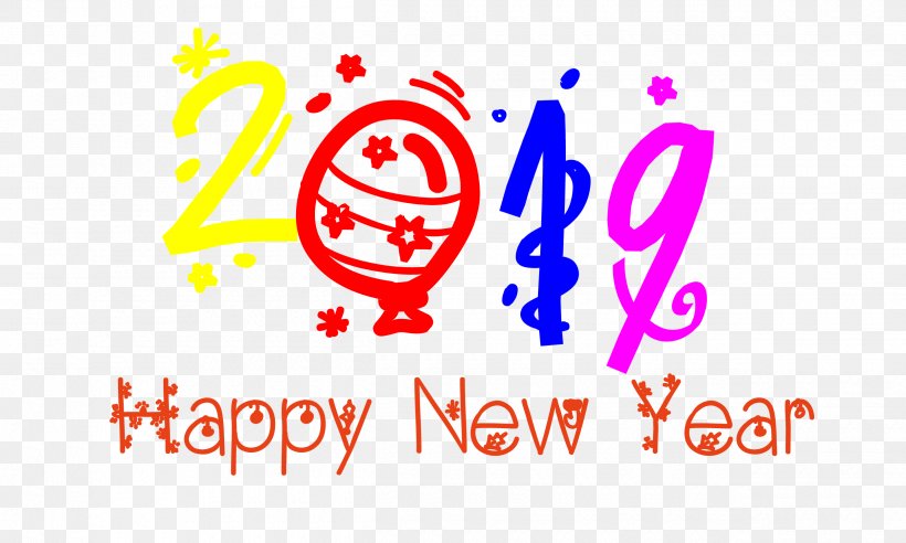 Happy New Year Thin Text Transparent ., PNG, 2500x1500px, Logo, Area, Behavior, Brand, Happiness Download Free
