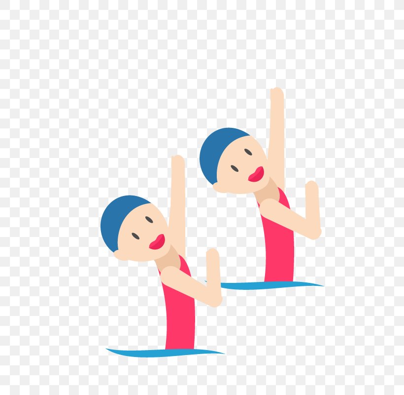 2016 Summer Olympics Synchronised Swimming Clip Art, PNG, 800x800px, Synchronised Swimming, Area, Art, Cartoon, Finger Download Free