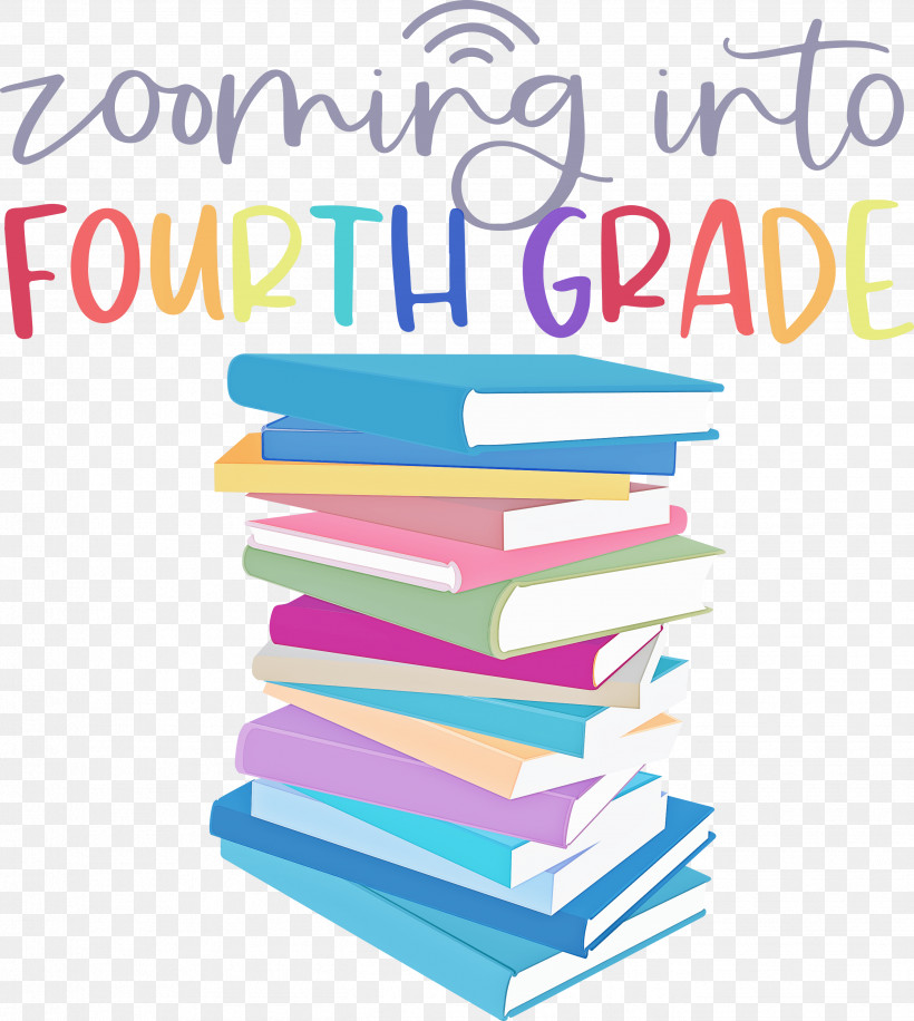 Back To School Fourth Grade, PNG, 2683x3000px, Back To School, Book, Fourth Grade, Line, Paper Download Free