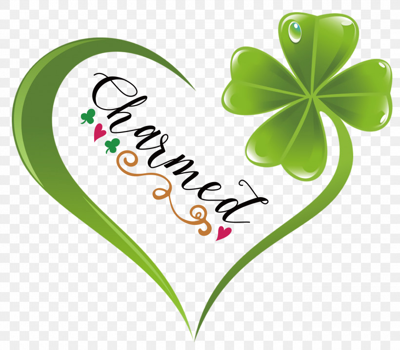 Charmed St Patricks Day Saint Patrick, PNG, 3000x2633px, Charmed, Flower, Heart, Insect, Leaf Download Free