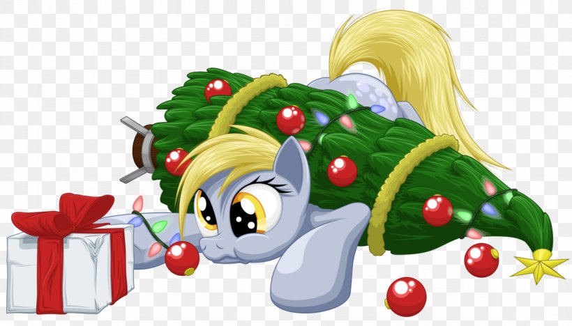 Derpy Hooves Pony Pinkie Pie Christmas Tree Strabismus, PNG, 1183x676px, Derpy Hooves, Art, Cartoon, Character, Christmas Download Free